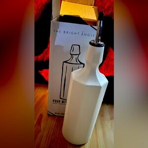 Olive Oil Dispenser/ Bottle Porcelain Elixir